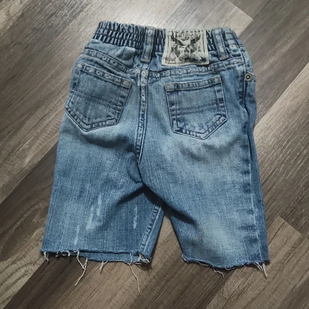 AMERICAN Living Unisex Denim Distressed Shorts Size 18mo